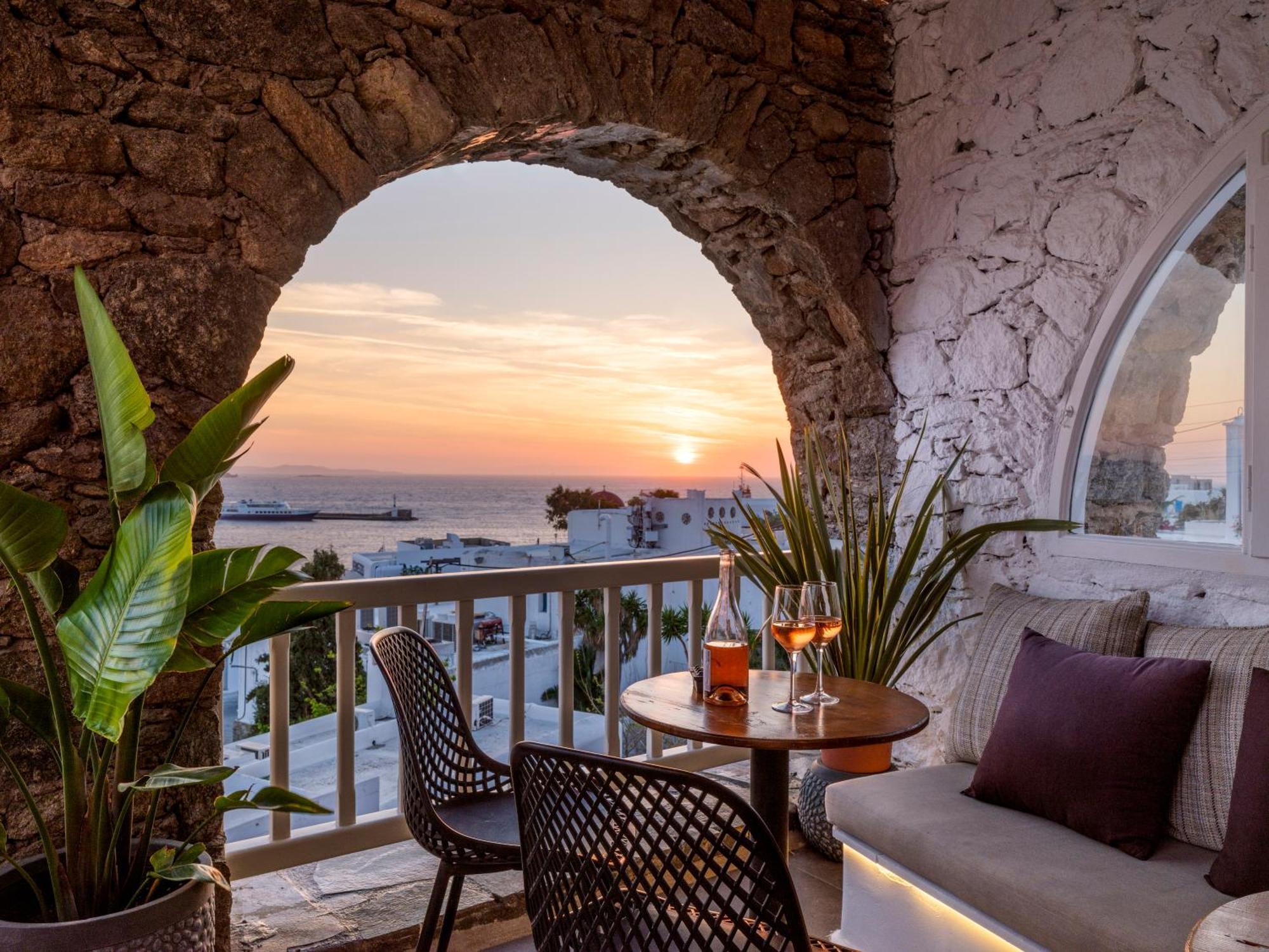 Yalos Hotel Sunset View Mykonos Town Private Rooms מראה חיצוני תמונה