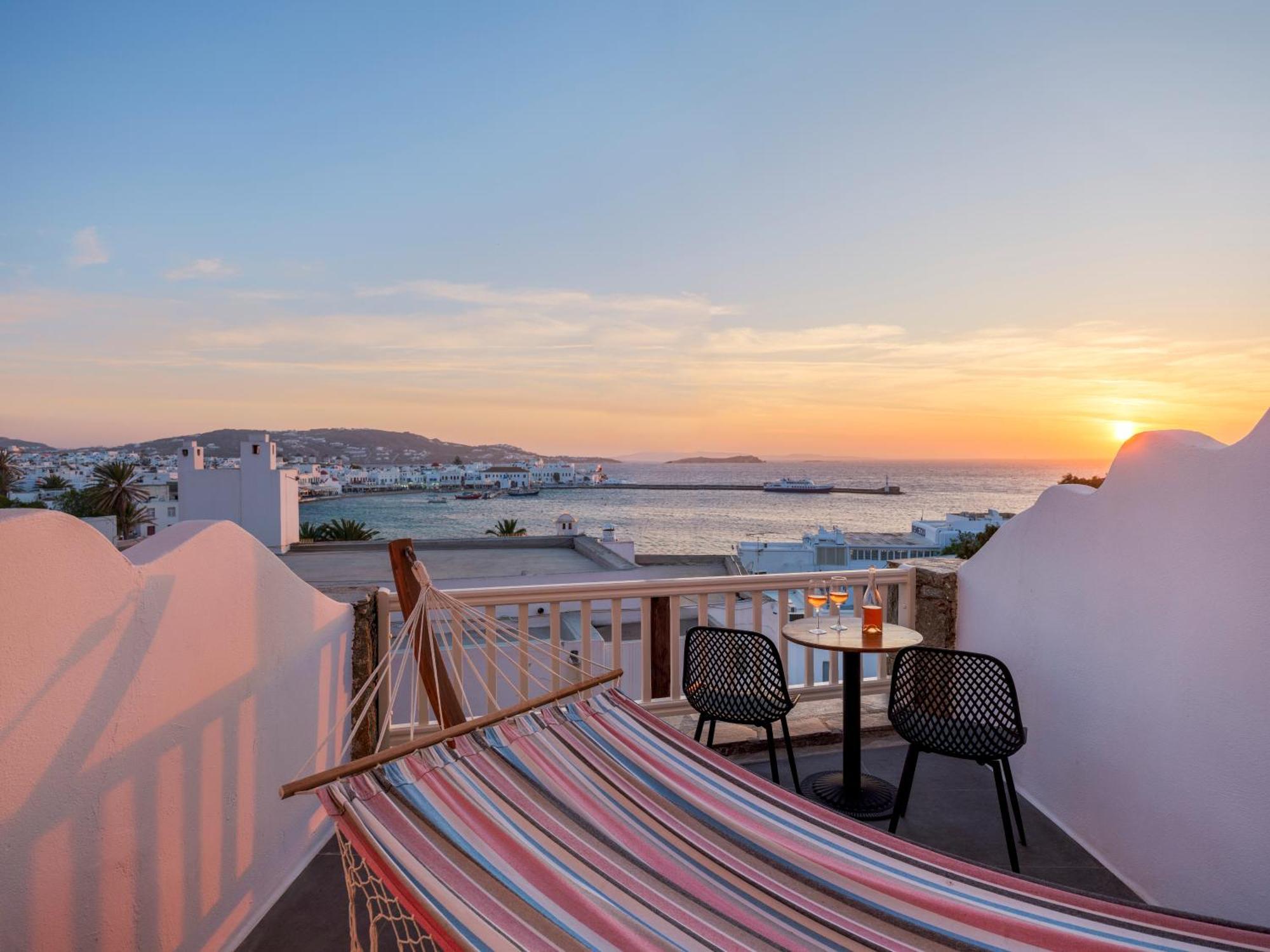 Yalos Hotel Sunset View Mykonos Town Private Rooms מראה חיצוני תמונה