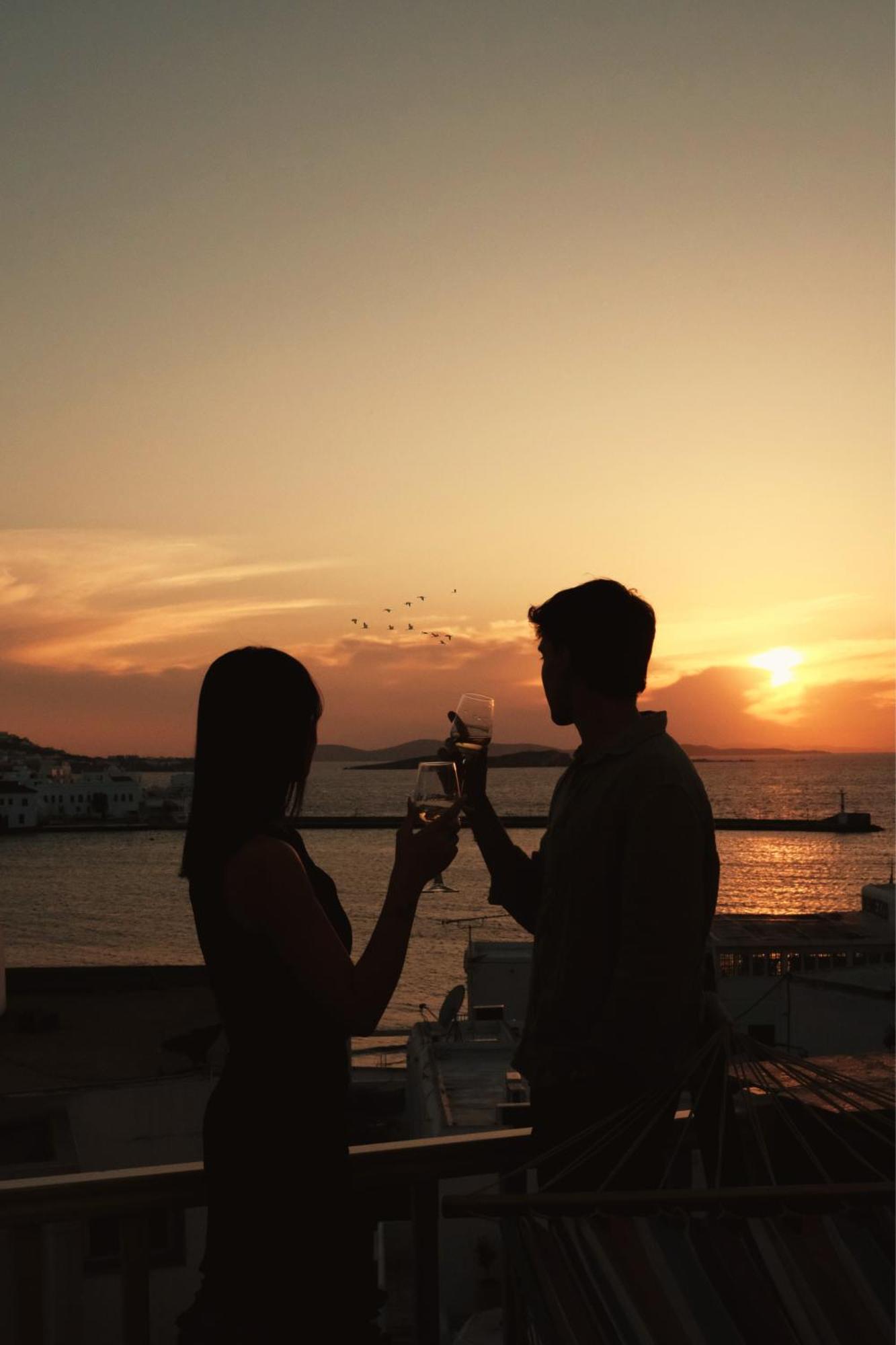 Yalos Hotel Sunset View Mykonos Town Private Rooms מראה חיצוני תמונה